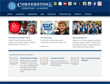 Tablet Screenshot of cornerstonecougars.org
